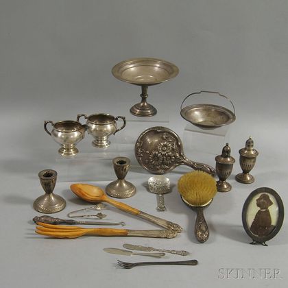 Group of Sterling Silver Tableware and Flatware