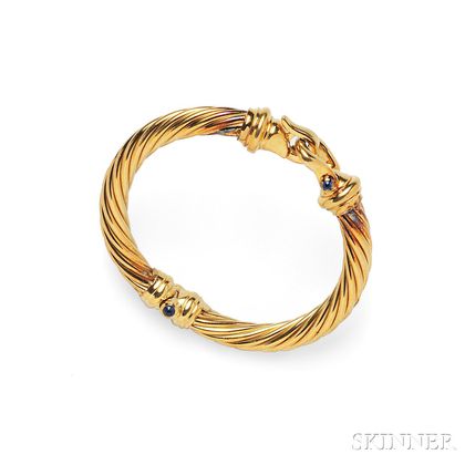 18kt Gold and Sapphire Bracelet, David Yurman
