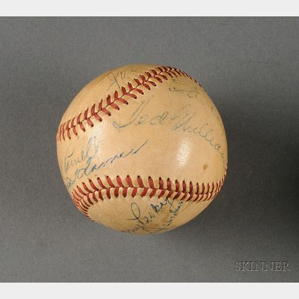 1948 Boston Red Sox Autographed Baseball
