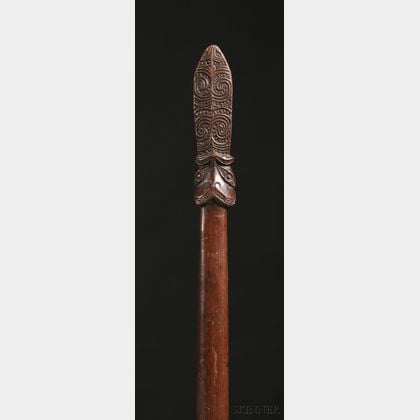 Sold at auction Maori Carved Wood Quarter Staff Auction Number 2563B ...