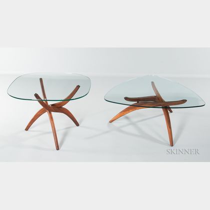Two Danish Modern Low Tables 