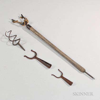 Four Early Iron Artillery/Musket Implements