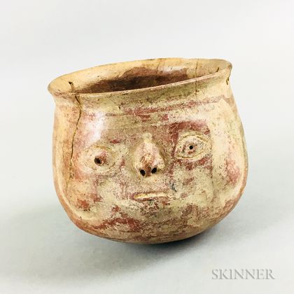 Pre-Columbian Effigy Pottery Bowl