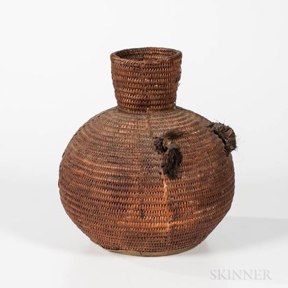 Jicarilla Apache Basketry Water Jar