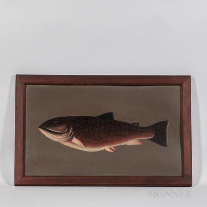 American School, Early 20th Century Portrait of a Rainbow Trout
