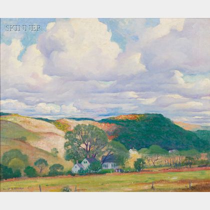 Gerrit Albertus Beneker (American, 1882-1934) October in Long Neck /A View of Truro, Massachusetts