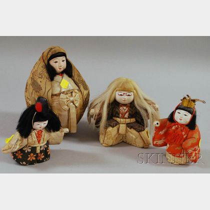 Four Japanese Female Dolls