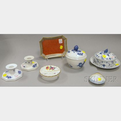 Seven Assorted Royal Copenhagen and Bing & Grondahl Ceramic Table Items