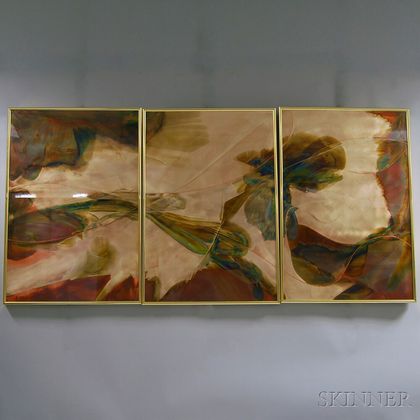 John West (American, 20th Century) Untitled (Triptych)