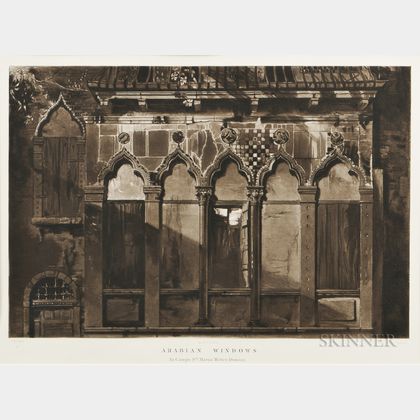 Thomas Goff Lupton (British, 1791-1873),After John Ruskin (British, 1819-1900) Arabian Windows. In Campo Sta. Maria Mater-Domini