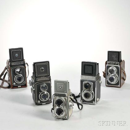 Five Twin-lens Reflex Cameras