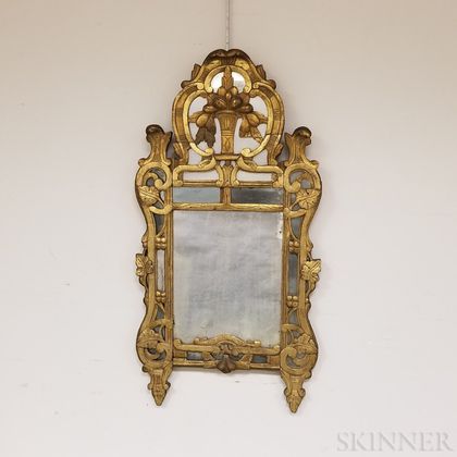 Italianate Carved and Gilt-gesso Mirror