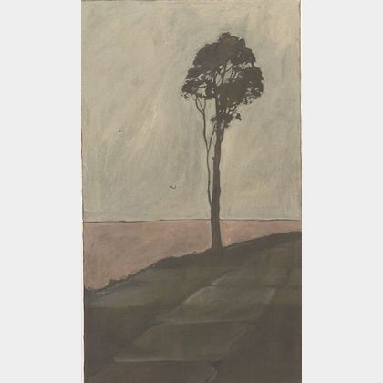 Jackie Buechner (American, 20th Century) Lone Tree.