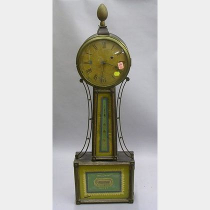 Rhode Island Mahogany Cased Banjo Clock