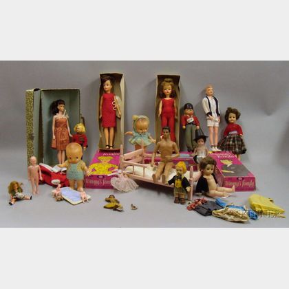 Group of Vintage Plastic Dolls