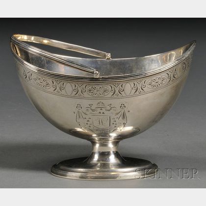 George III Silver Sugar Basket