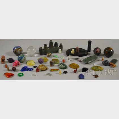 Collection of Chinese and Asian Hardstone, Jade, and Rock Crystal Articles