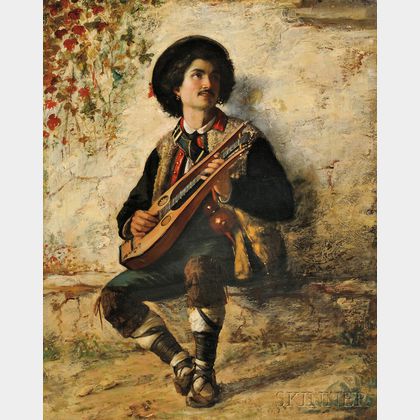 Federico Andreotti (Italian, 1847-1930) Zither Player