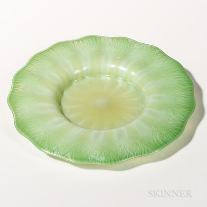Tiffany Favrile Sea Green Plate