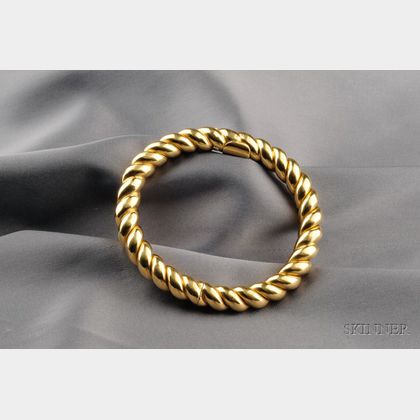 18kt Gold Bangle Bracelet