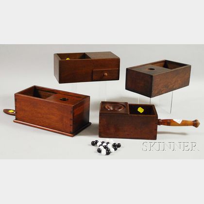 Four Wood Voting Boxes