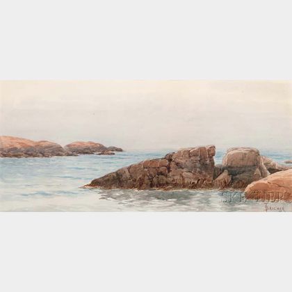 Alfred Thompson Bricher (American, 1837-1908) Rocky Coast