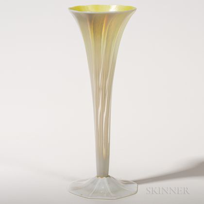 Tiffany Favrile Trumpet Vase
