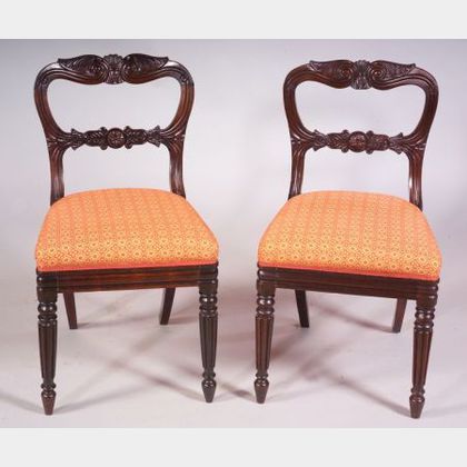 Set of Six William IV Rosewood Dining Chairs