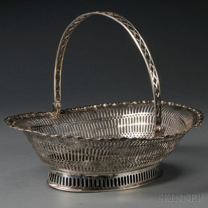 George III Reticulated Silver Basket