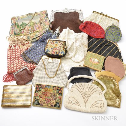 Approximately Fifteen Mesh and Embroidered Handbags