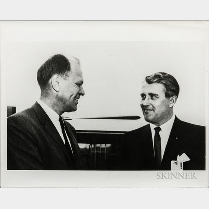 von Braun, Wernher, Four Photographs and a Slide.