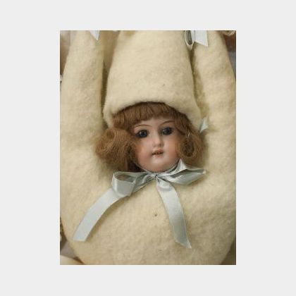 Bisque Head Hanging Novelty Doll