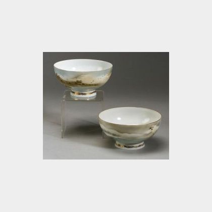 Pair of Eggshell Porcelain Bowls