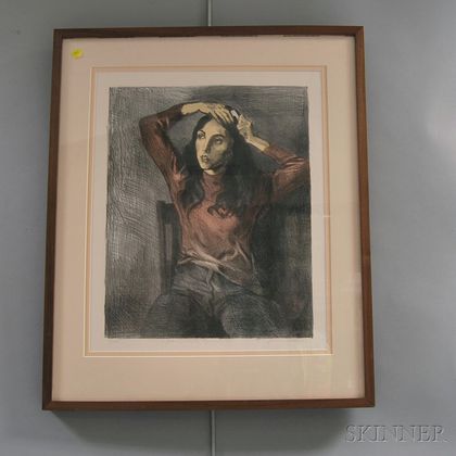 Raphael Soyer (American, 1899-1987) Portrait of a Woman