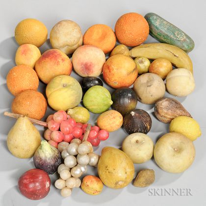 Large Group of Stone Fruit and Vegetables