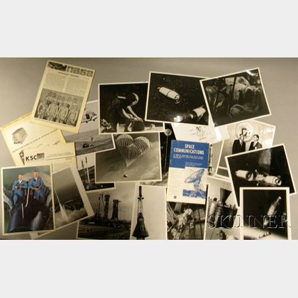 Fifteen Official NASA Photographs, Related Three Related Photographs, and Ephemera