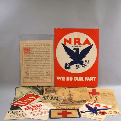 Group of WWI and NRA Posters