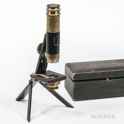 R&J Beck Portable Compound Microscope