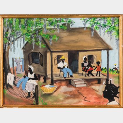 Veda Walsh (Ohio, 20th Century) Two African American Scenes