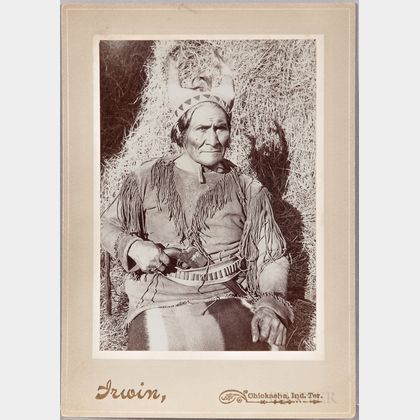 Cabinet Card Photo of Geronimo