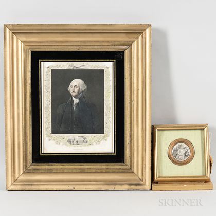 Two Framed George Washington Pieces