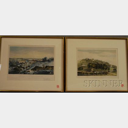 Four Framed Lithograph American Views