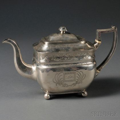 George III Irish Silver Teapot