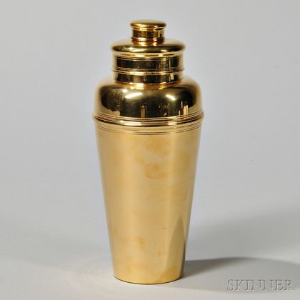 Tiffany & Co. Sterling Silver-gilt Cocktail Shaker
