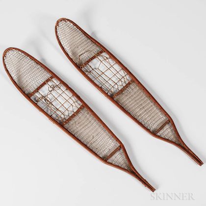 Pair of Small Athabascan Snowshoes