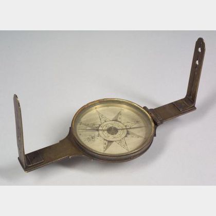 Important Brass Surveyor's Compass by David Rittenhouse