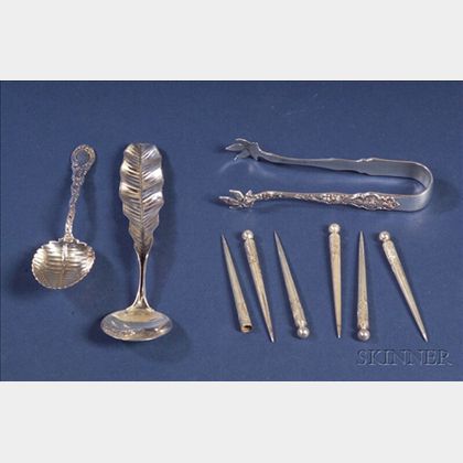 Eight American Sterling Flatware Articles