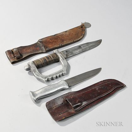 Two Pacific Theatre Fighting Knives