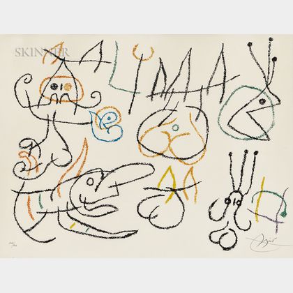 Joan Miró (Spanish, 1893-1983) Plate from Ubu aux Baléares