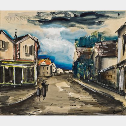 Maurice de Vlaminck (French, 1876-1958) Village Street